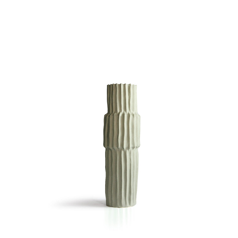 Metropolitan Vase, 23.5" H x 7" W x 7" D, Green