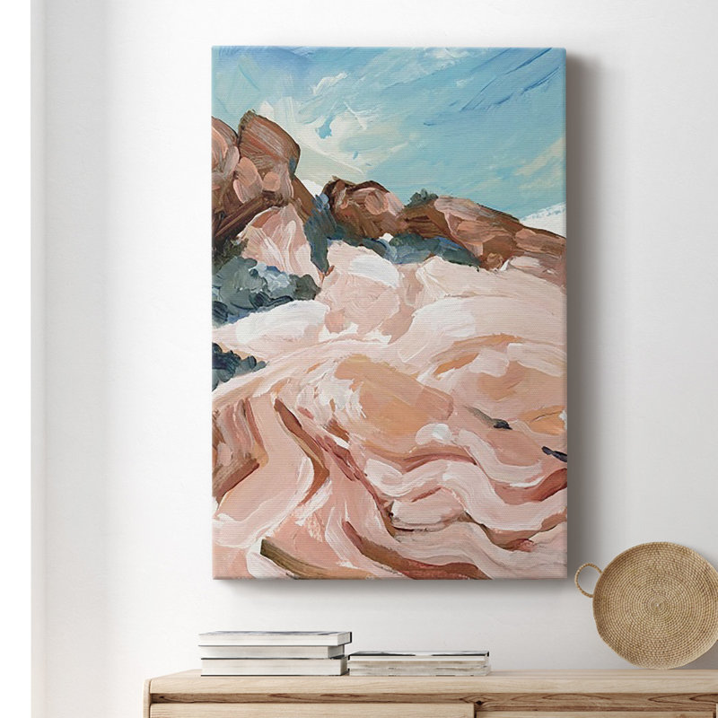 Impasto Plateau I - Impression sur toile tendue, H 18 po x l 12 po x P 1 po