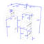 Meuble-lavabo sur pied simple 36 po avec plateau en céramique Miryea-572068148