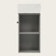 Meuble-lavabo flottant moderne de 21,6 po avec lavabo en céramique, idéal pour les petites salles de bain