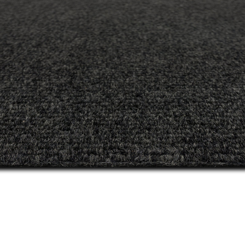 24" x 24" Indoor/Outdoor, Peel and Stick Carpet Tile,  Polyester, (Pack of 15) (60 sqft/Box), Black Ice