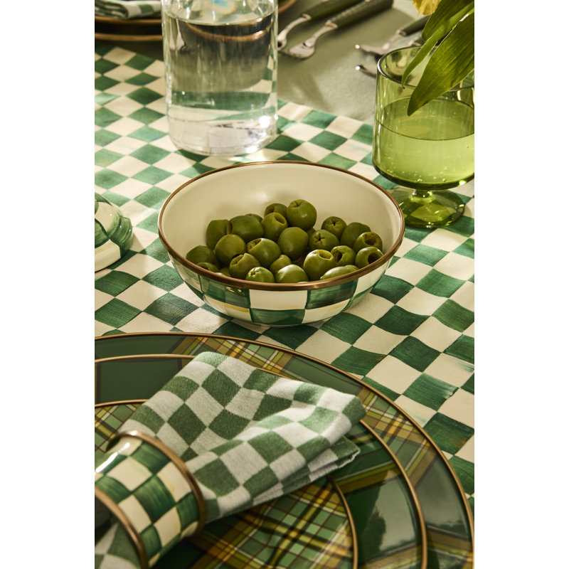 Dark Green Check Napkin