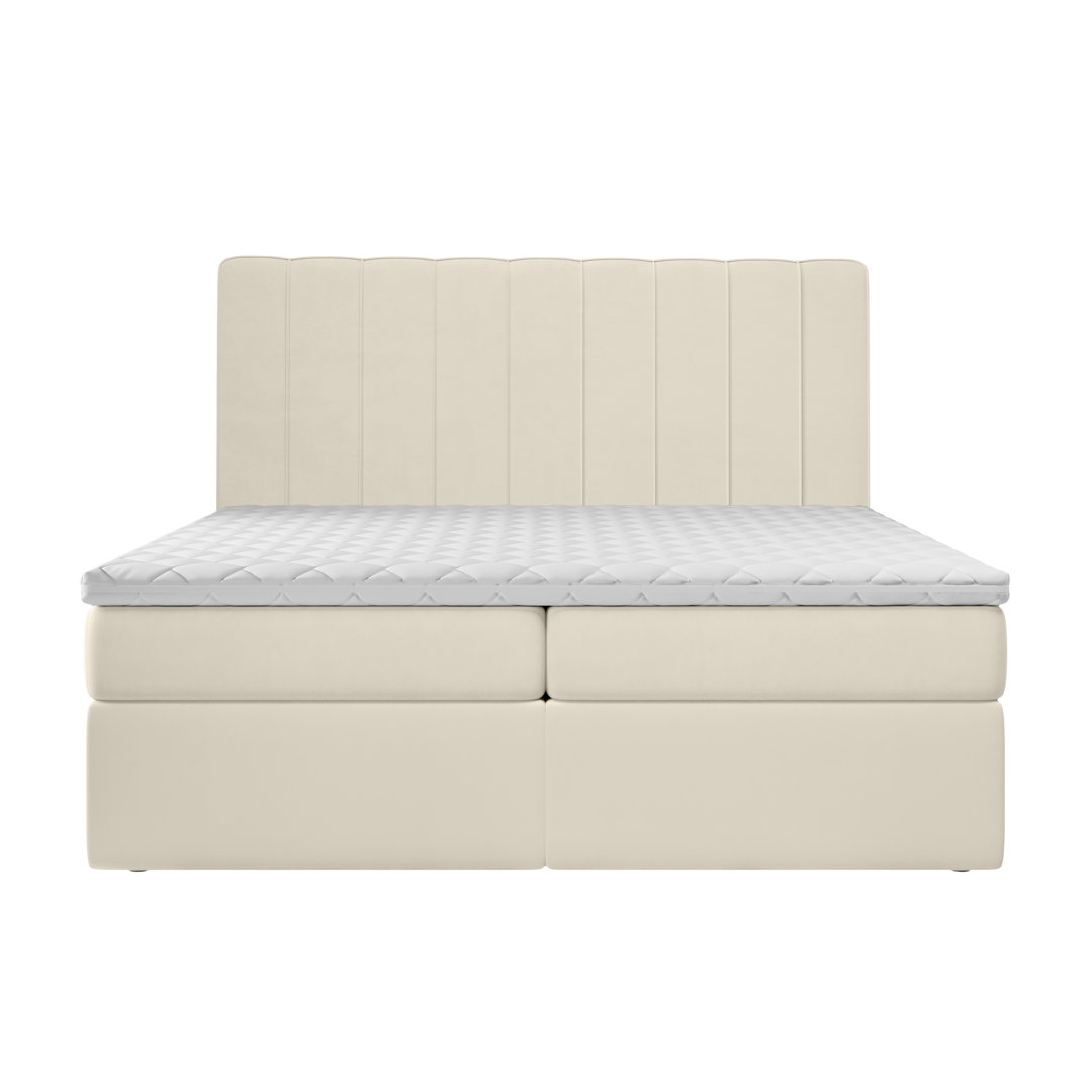 Boxspringbett Bobrow mit Topper und Bettkasten