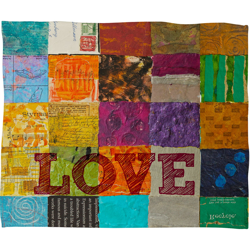 Elizabeth St Hilaire Nelson Love Throw Blanket, 80" H x 60" W