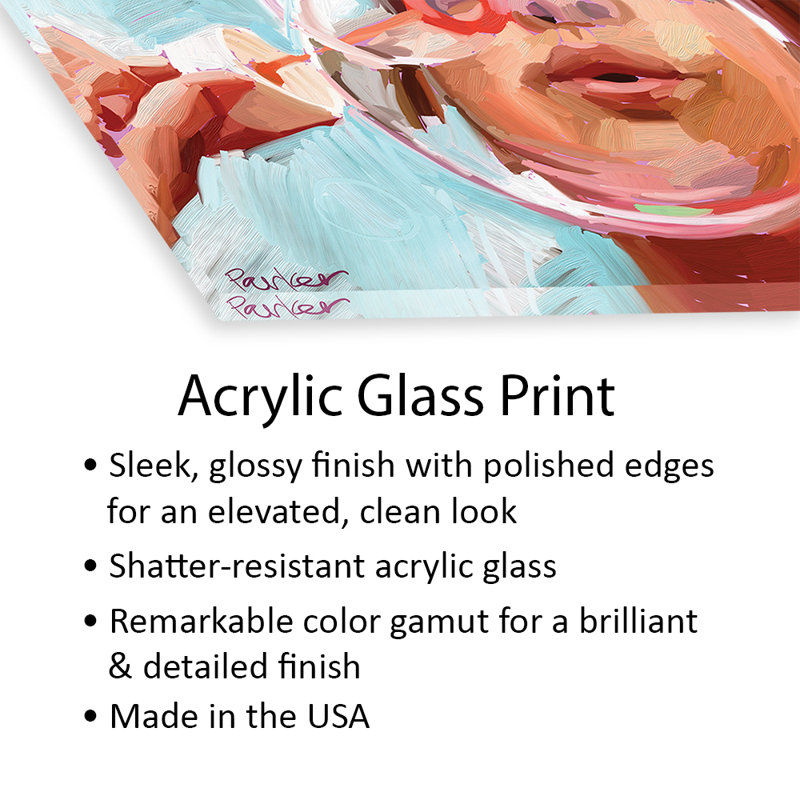 Blowing Bubbles Print On Acrylic Glass, 24" H x 24" W x 0.25" D