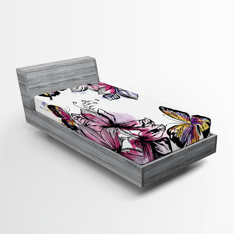 Multicolore Ambesonne, Ensemble literie pour lit simple