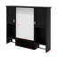 Armoire de rangement murale moderne avec miroir, rangement dissimulé et barre à serviettes Modern
