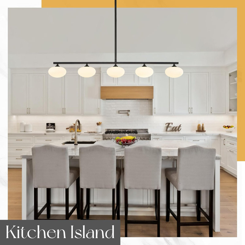 Black Kitchen Island Light
