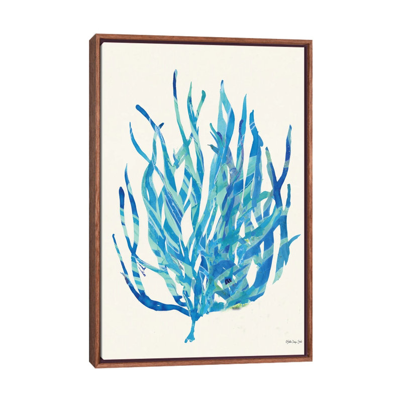 Coral Medley I by Stellar Design Studio - Painting on Canvas, Brown Floater Frame, 66.04 cm H x 45.72 cm W