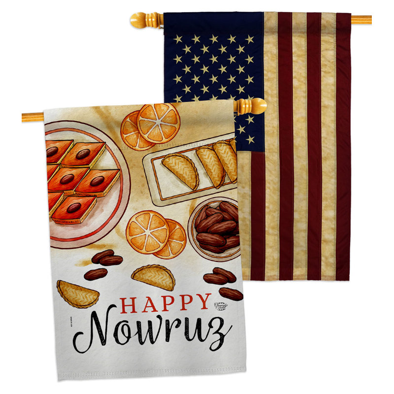 Double Sided 40'' H x 28'' W Polyester House Flag