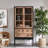 Simple Do Old  Wooden Black Bookcase