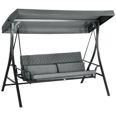 Stefa 3 Person Porch Swing with Canopy