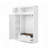 3-in-1 Hall Tree with Overhead Storage, Adjustable Shelves, Heavy-Duty Hooks, Spacious Drawers, and Contrasting Seat Bench for Entryway Organization-1015314345