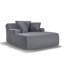 Luxueuse chaise longue en fausse fourrure de 66 pouces, canapé-lit surdimensionné avec coussin, parfait pour la lecture et la détente dans n'importe quel salon