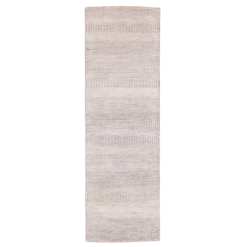 Tapis gris ombre en soie Finest 2 pi 6 po x 8 pi 1 po