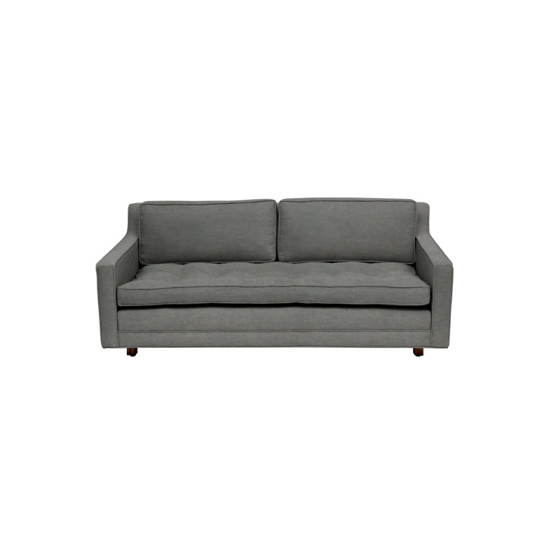 Upholstered 94'' Sofa, Velvet Aged Fog