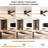 52 In. Indoor Flush Mount Matte Black Ceiling Fan With 3 Solid Wood Blades (Dark Walnut), 6-Speed Remote Control & 3CCT LED Light