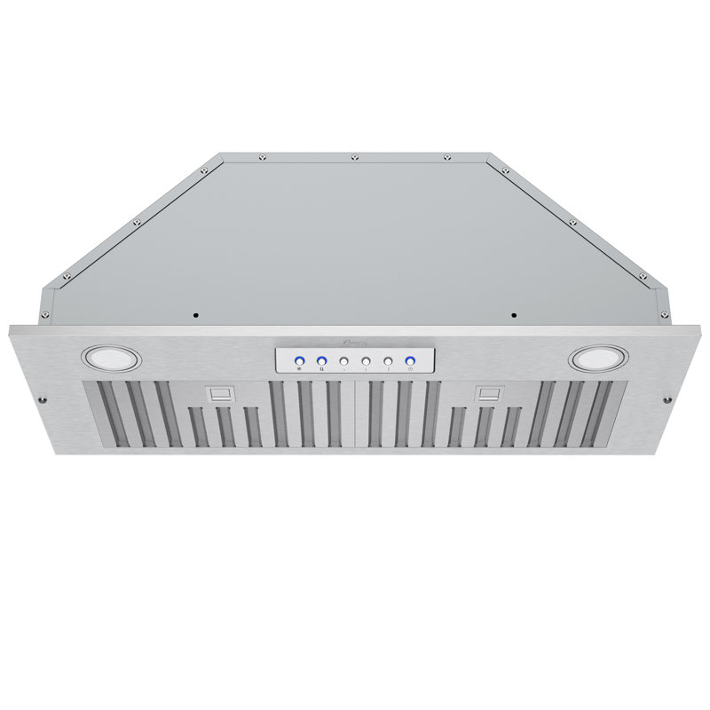 Awoco 35.4 " W Stainless Steel 600 CFM Ducted (Vented) Insert Range Hood with Baffle Filter