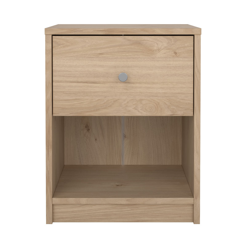 Clanton Small-Space 1 - Drawer Nightstand, Jackson Hickory