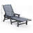 Hdpe Outdoor Chaise Lounge Chair With 4-position Adjustable Backrest, Pool Lounge Chair Supports Up To 400 Lbs For Patio Poolside Deck Beach Backyard-1892399647