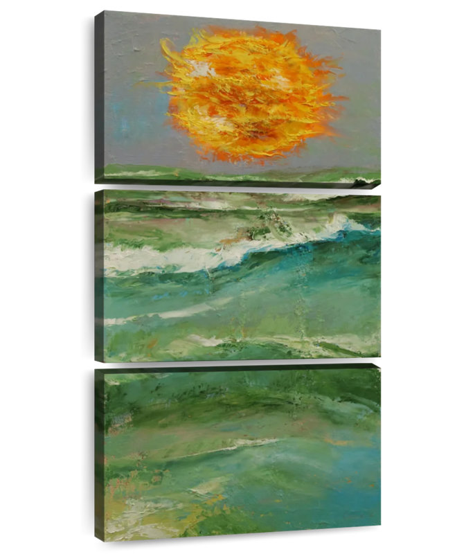 Fiery Sun, 32" H x 15" W