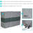 Jeannie Gray and Green Stripe Firewood Log Rack Cover with PVC Backing - 8'-754346330