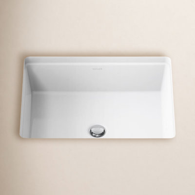 Verticyl Rectangular Undermount Bathroom Sink with Overflow