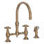 Fairfield Kitchen Bridge Faucet with Side Spray-1260315195