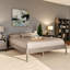 Plateforme Hicham, pieds tournés, grand lit, blanc antique, H 14,92 po x l 64,09 po x L 85,35 po-1346140527-1346147242