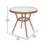 Ensemble bistro commercial avec table et quatre chaises Rylan-878254554