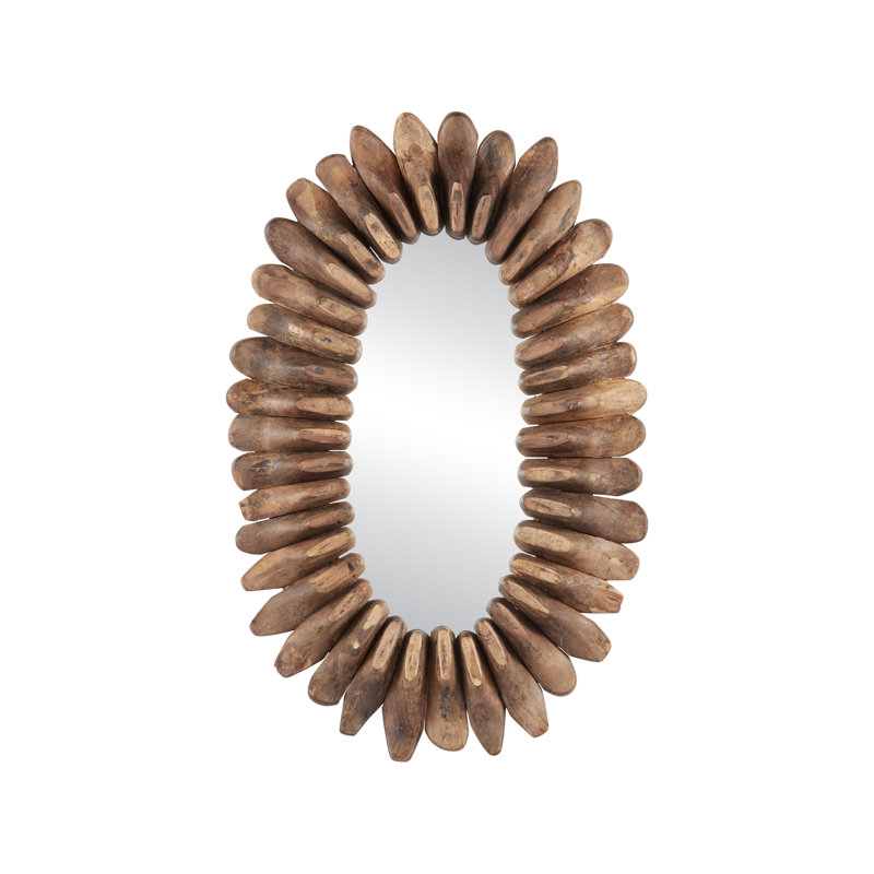 Miroir ovale de cordonnier, Natural