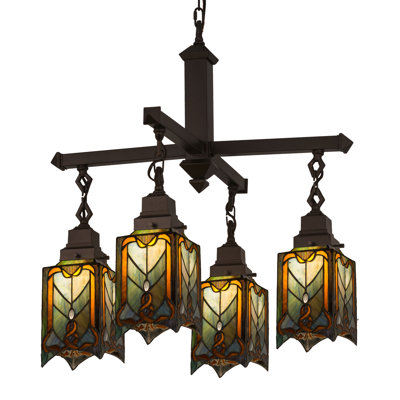 Meyda Tiffany & Stained Glass 4 - Light Chandelier