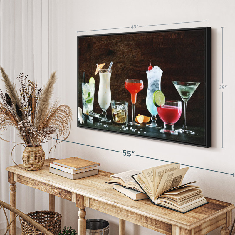 Impression sur toile Cocktail Spread, H 29 po x l 43 po