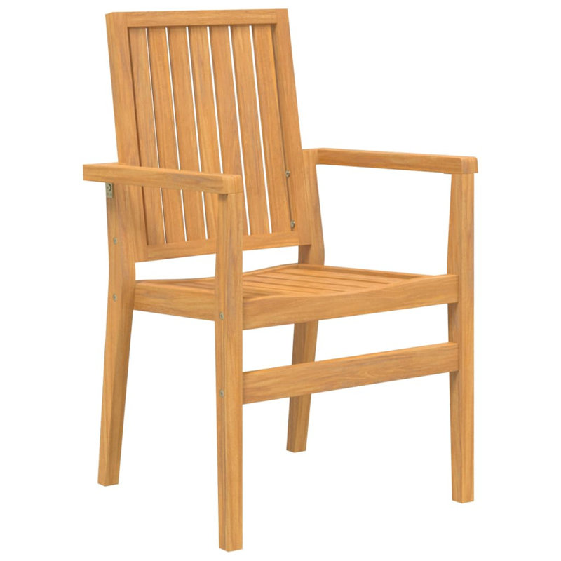 Demaj Stacking Patio Dining Armchair, Brown