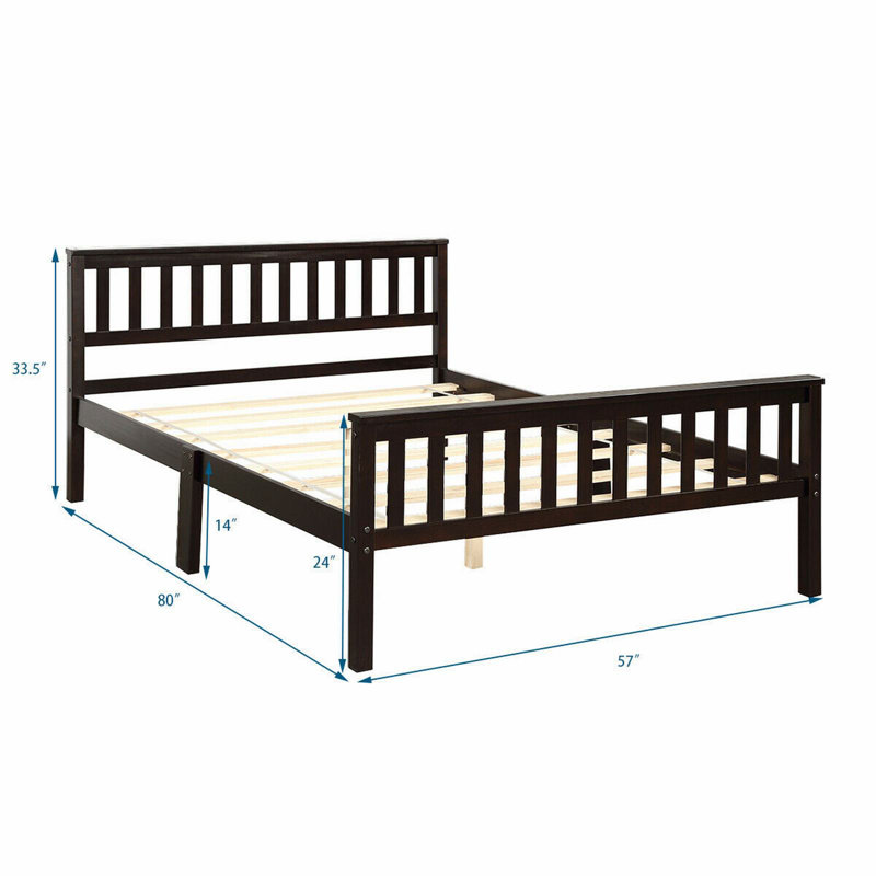 Kissell Solid Wood Bed, Full / Double