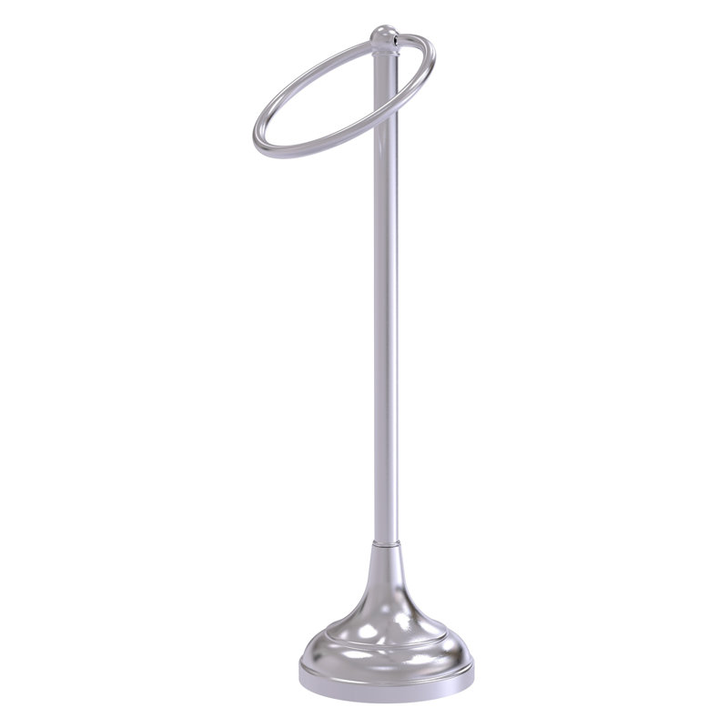 Anneau à serviettes sur pied Marnell, Chrome satiné