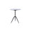 Glacier 18" Accent Table with Fancy Brown Marble