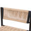 Ensemble de 2 tabourets de cuisine avec repose-pieds, repose-pieds en corde de papier pour confort, hauteur et style