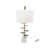 D15x29.5" Verdant Agate-Slice Table Lamp w/ Marble Base-305153533
