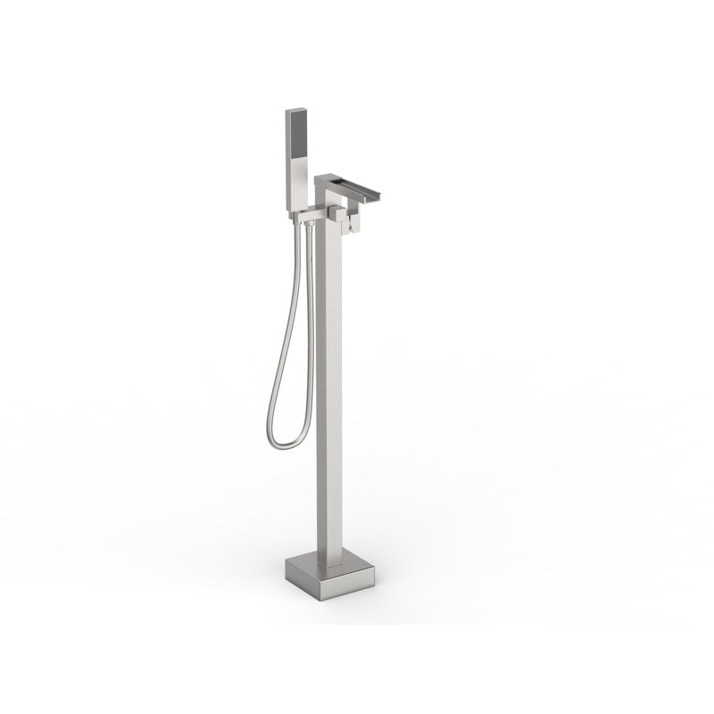 1 Handle Floor Clawfoot Tub Faucet, Chrome