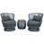 Coussin noir / structure noire est en rupture de stock