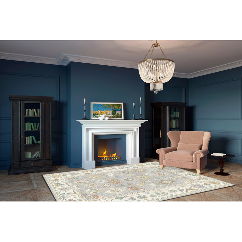 Hillenbrand 18869-919 Gris / crème, Rectangle 5 pi x 7 pi