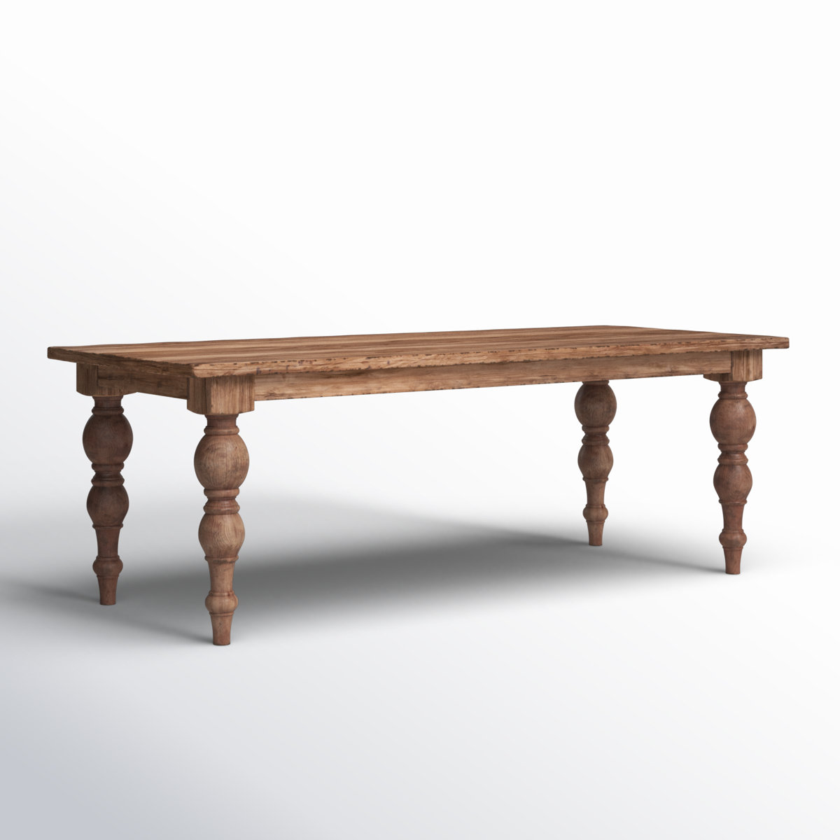 Dovetail Furniture Campbell Rectangular Reclaimed Mindi Wood Carved 4 ...