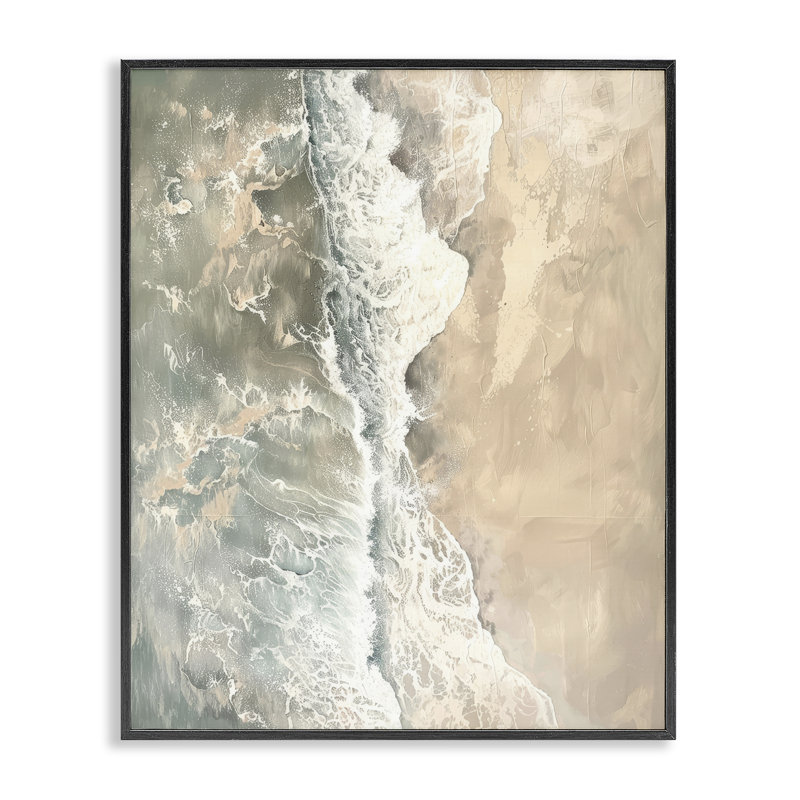  Giclée sur plage verticale par Petal Prints Design, H 14 po x l 11 po, Giclée encadrée noir minuit