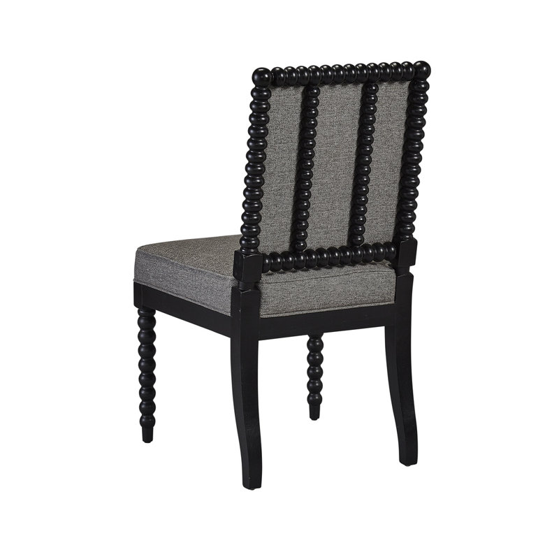 Sara Upholstered Dining Chair, Gray, Black