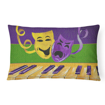 Coussin décoratif intérieur/extérieur mardi gras