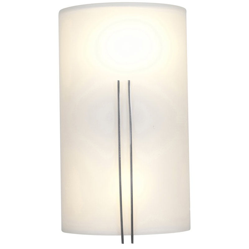 Plafonnier encastré haut 2 lumières Collazo, Incandescent, L 3,75 x l 7,25 x H 12,5, Acier brossé