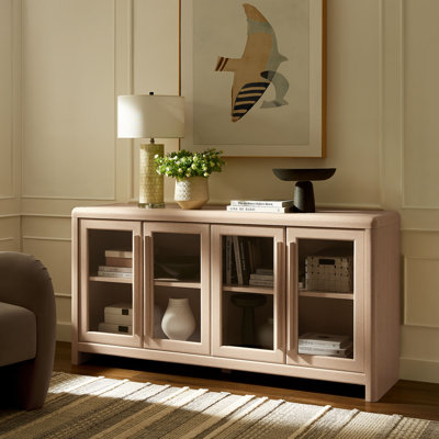 Vitrine de rangement à 4 portes Evren