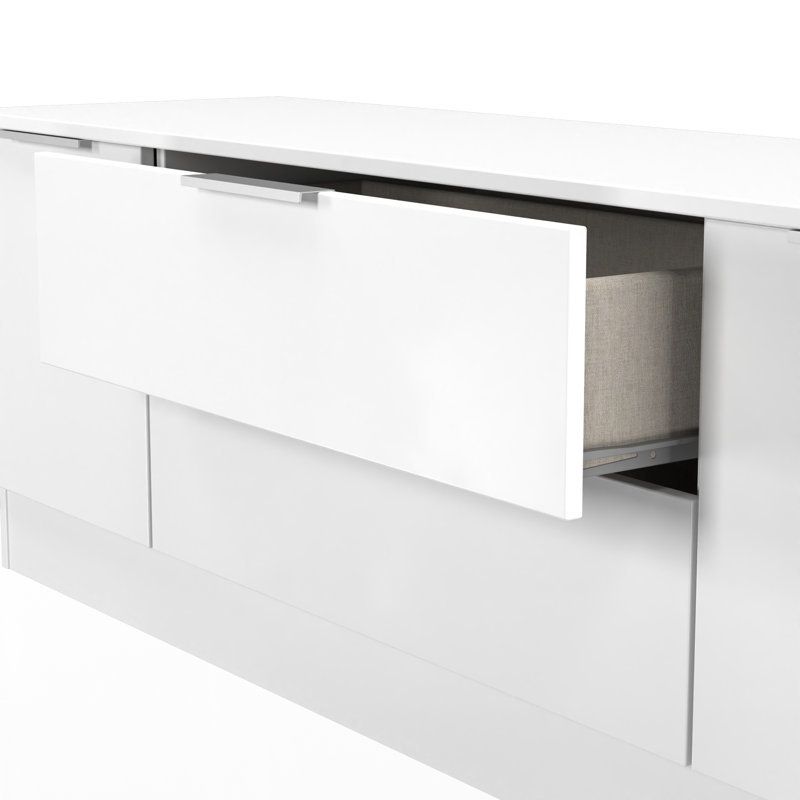 Berchman Unfinished TV Stand for TVs up to 65", White