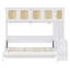 Lit escamotable double avec bureau et armoires en rotin, lit mural peu encombrant pour le bureau personnel, blanc chaud-1122837890